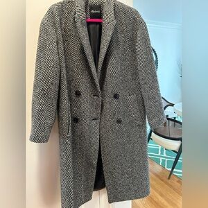 Madewell Herringbone Woodhull Coat
